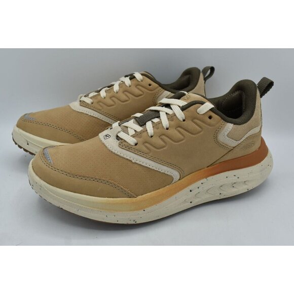 Keen Womens Size 9.5 WK400 Leather Safari Birch Walking Shoes Sneakers